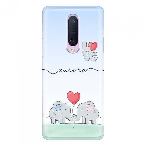 ONEPLUS - OnePlus 8 - Soft Clear Case - Elephants in Love
