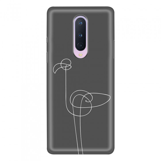 ONEPLUS - OnePlus 8 - Soft Clear Case - Flamingo Drawing
