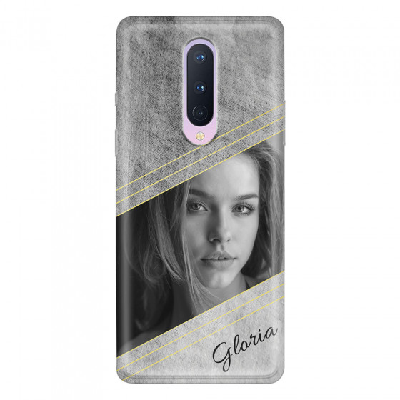 ONEPLUS - OnePlus 8 - Soft Clear Case - Geometry Love Photo