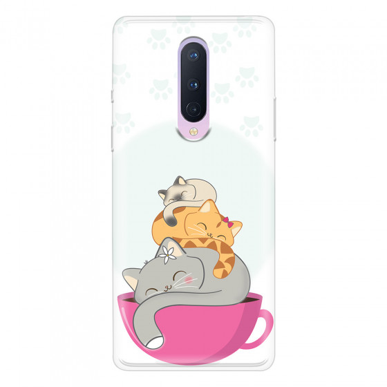 ONEPLUS - OnePlus 8 - Soft Clear Case - Sleep Tight Kitty