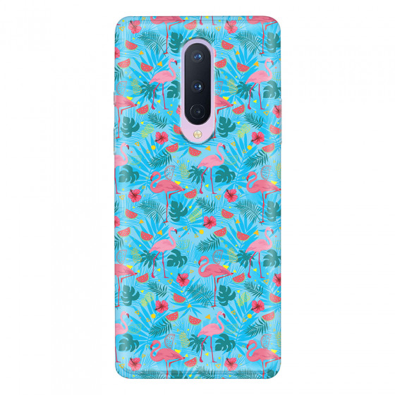 ONEPLUS - OnePlus 8 - Soft Clear Case - Tropical Flamingo IV