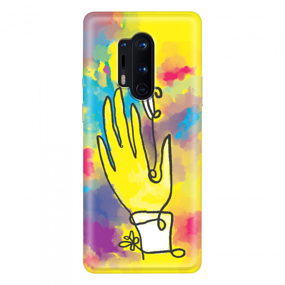 ONEPLUS - OnePlus 8 Pro - Soft Clear Case - Abstract Hand Paint