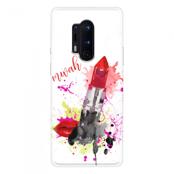 ONEPLUS - OnePlus 8 Pro - Soft Clear Case - Lipstick
