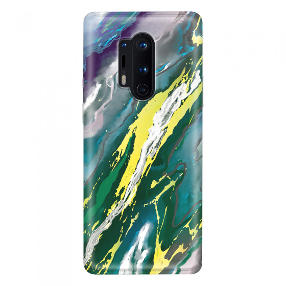 ONEPLUS - OnePlus 8 Pro - Soft Clear Case - Marble Rainforest Green