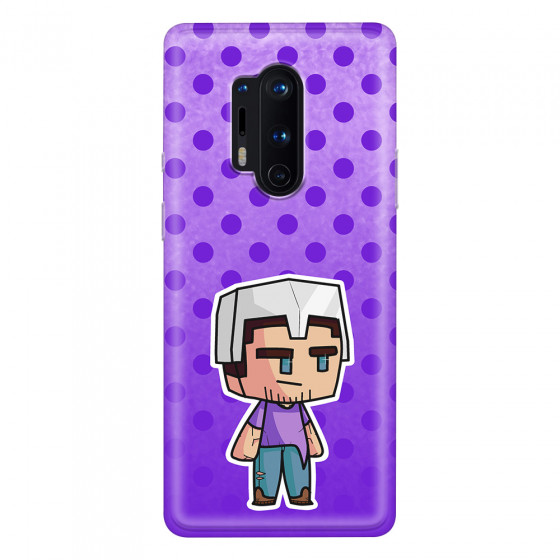 ONEPLUS - OnePlus 8 Pro - Soft Clear Case - Purple Shield Crafter