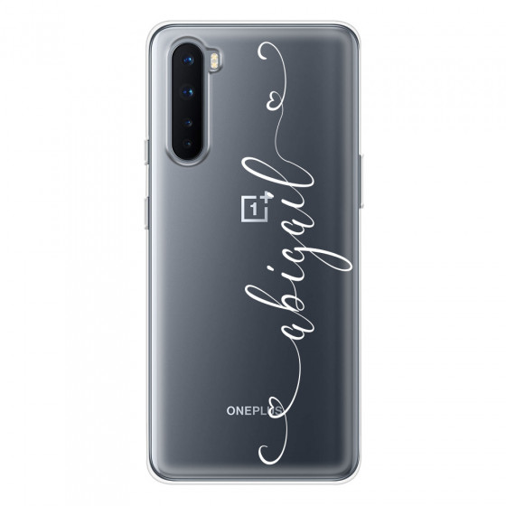 ONEPLUS - OnePlus Nord - Soft Clear Case - Hearts Handwritten
