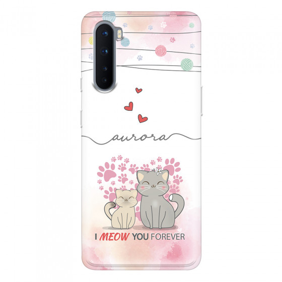 ONEPLUS - OnePlus Nord - Soft Clear Case - I Meow You Forever
