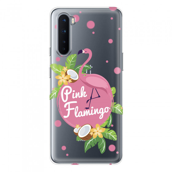 ONEPLUS - OnePlus Nord - Soft Clear Case - Pink Flamingo