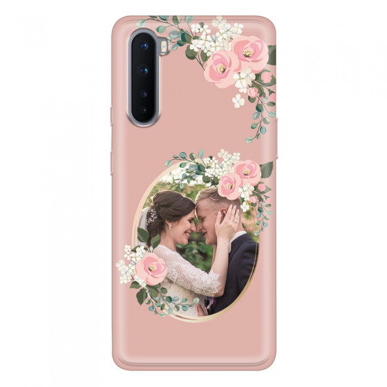 ONEPLUS - OnePlus Nord - Soft Clear Case - Pink Floral Mirror Photo