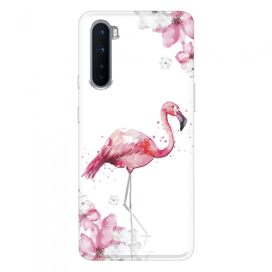 ONEPLUS - OnePlus Nord - Soft Clear Case - Pink Tropes