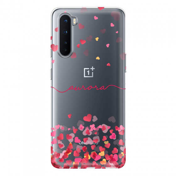 ONEPLUS - OnePlus Nord - Soft Clear Case - Scattered Hearts