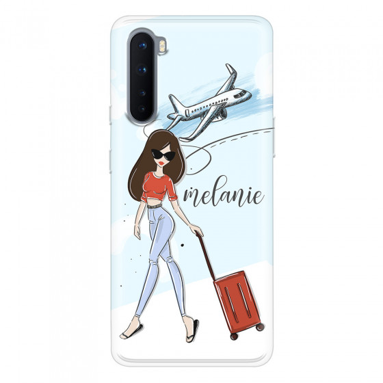 ONEPLUS - OnePlus Nord - Soft Clear Case - Travelers Duo Brunette