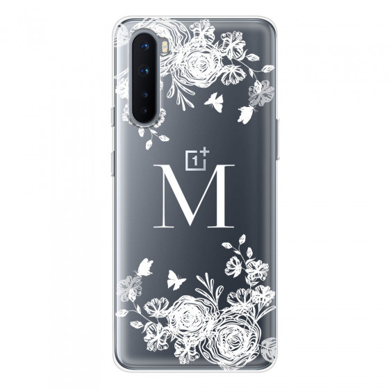 ONEPLUS - OnePlus Nord - Soft Clear Case - White Lace Monogram