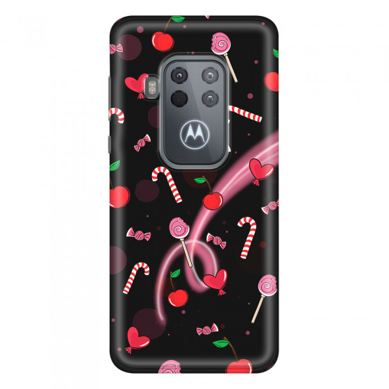 MOTOROLA by LENOVO - Moto One Zoom - Soft Clear Case - Candy Black