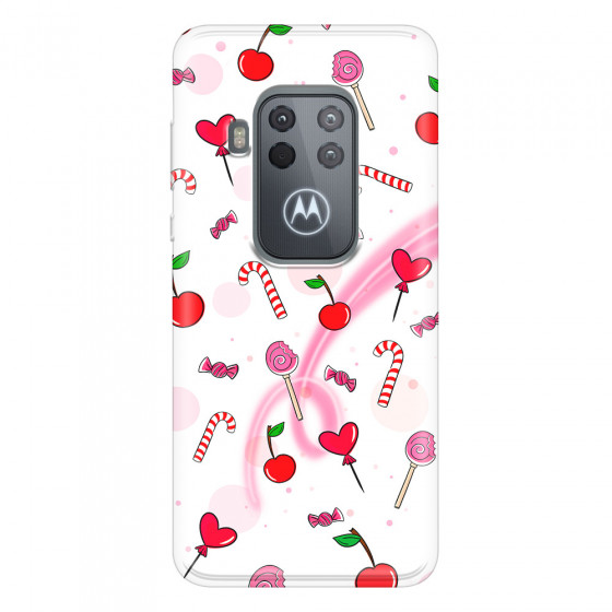 MOTOROLA by LENOVO - Moto One Zoom - Soft Clear Case - Candy White