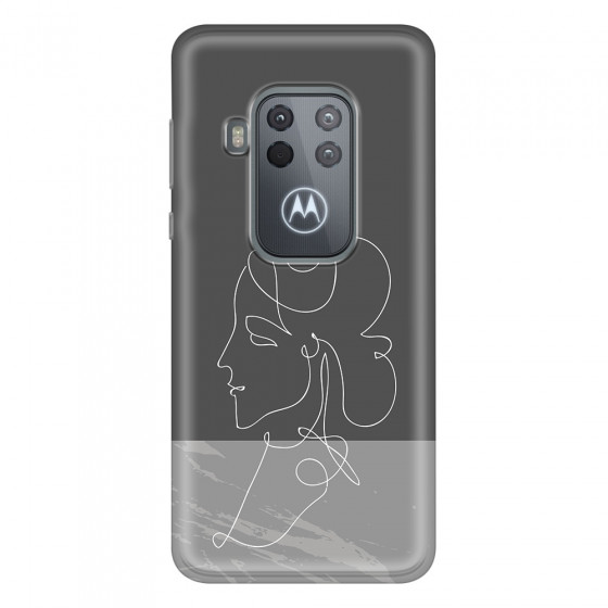 MOTOROLA by LENOVO - Moto One Zoom - Soft Clear Case - Miss Marble