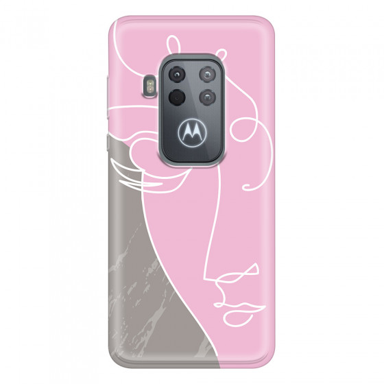 MOTOROLA by LENOVO - Moto One Zoom - Soft Clear Case - Miss Pink