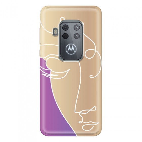 MOTOROLA by LENOVO - Moto One Zoom - Soft Clear Case - Miss Rose Gold