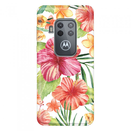 MOTOROLA by LENOVO - Moto One Zoom - Soft Clear Case - Tropical Vibes