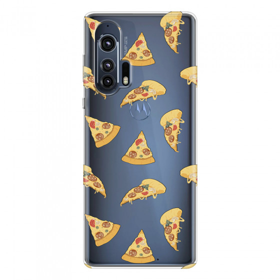 MOTOROLA by LENOVO - Moto Edge Plus - Soft Clear Case - Pizza Phone Case
