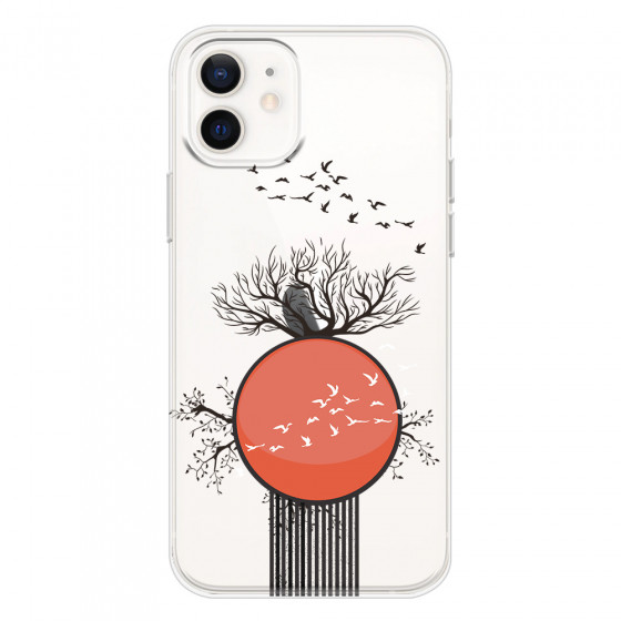 APPLE - iPhone 12 - Soft Clear Case - Bird Flight