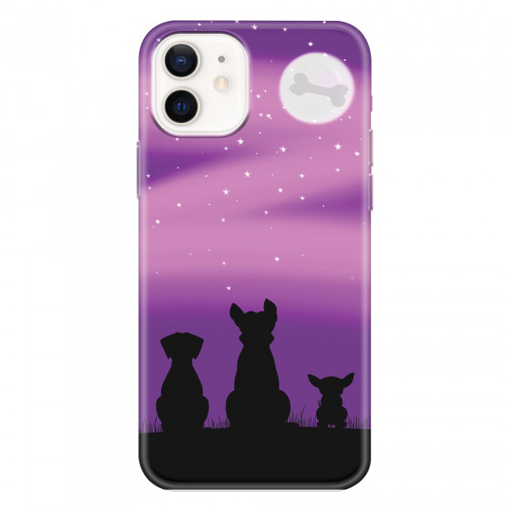 APPLE - iPhone 12 - Soft Clear Case - Dog's Desire Violet Sky