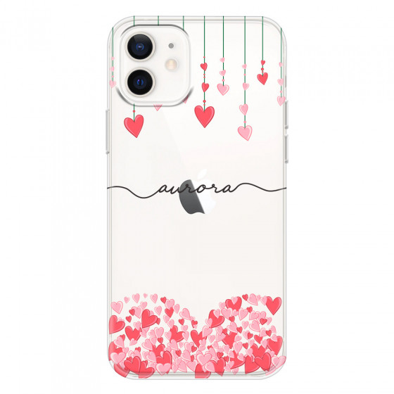 APPLE - iPhone 12 - Soft Clear Case - Love Hearts Strings
