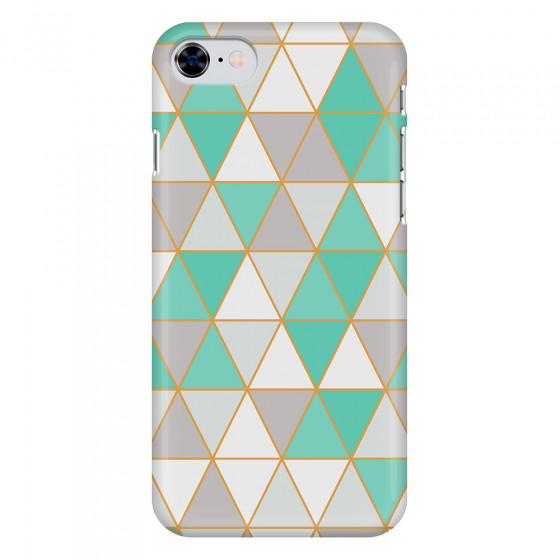 APPLE - iPhone SE 2020 - 3D Snap Case - Green Triangle Pattern
