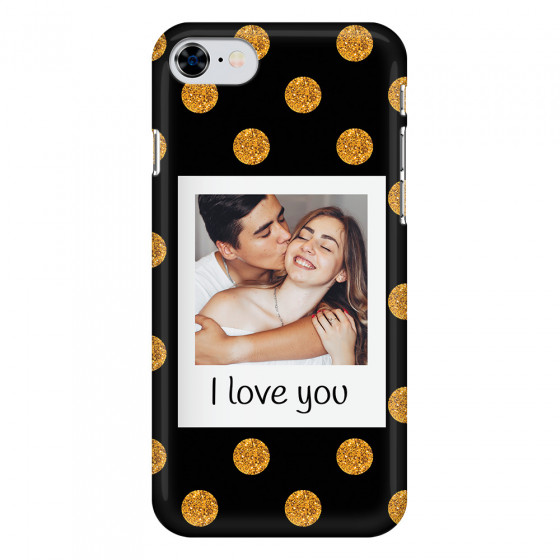 APPLE - iPhone SE 2020 - 3D Snap Case - Single Love Dots Photo