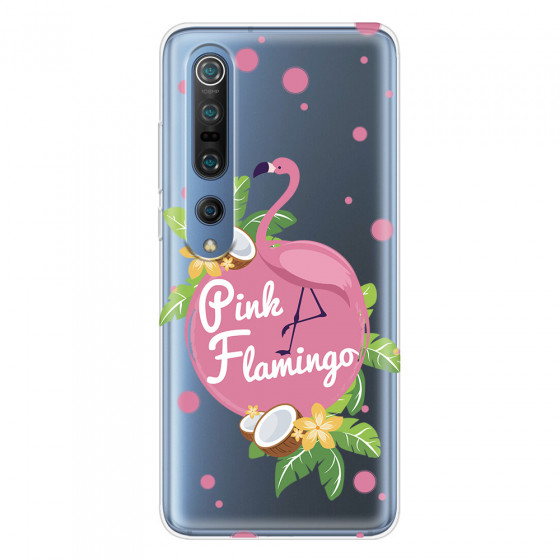 XIAOMI - Mi 10 Pro - Soft Clear Case - Pink Flamingo