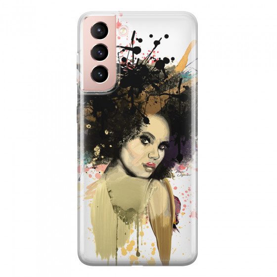 SAMSUNG - Galaxy S21 - Soft Clear Case - We love Afro
