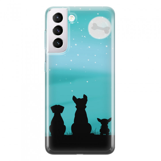 SAMSUNG - Galaxy S21 Plus - Soft Clear Case - Dog's Desire Blue Sky