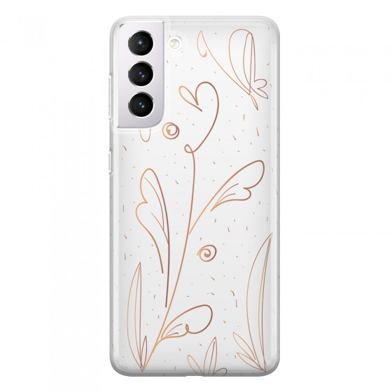 SAMSUNG - Galaxy S21 Plus - Soft Clear Case - Flowers In Style