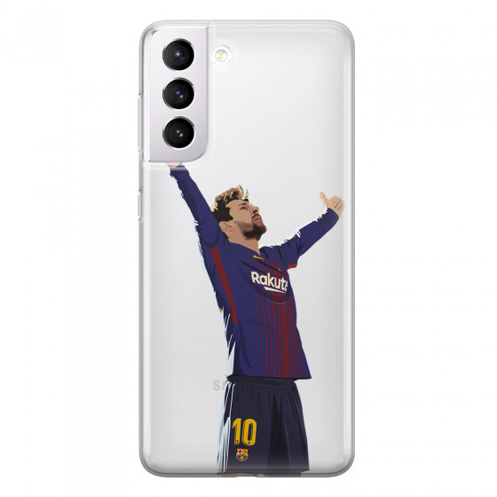 SAMSUNG - Galaxy S21 Plus - Soft Clear Case - For Barcelona Fans