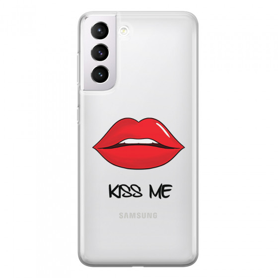 SAMSUNG - Galaxy S21 Plus - Soft Clear Case - Kiss Me