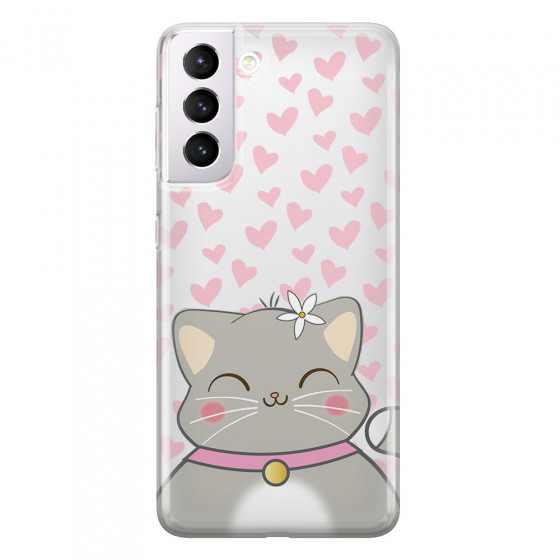 SAMSUNG - Galaxy S21 Plus - Soft Clear Case - Kitty