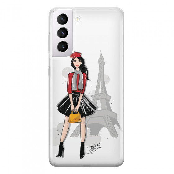 SAMSUNG - Galaxy S21 Plus - Soft Clear Case - Paris With Love