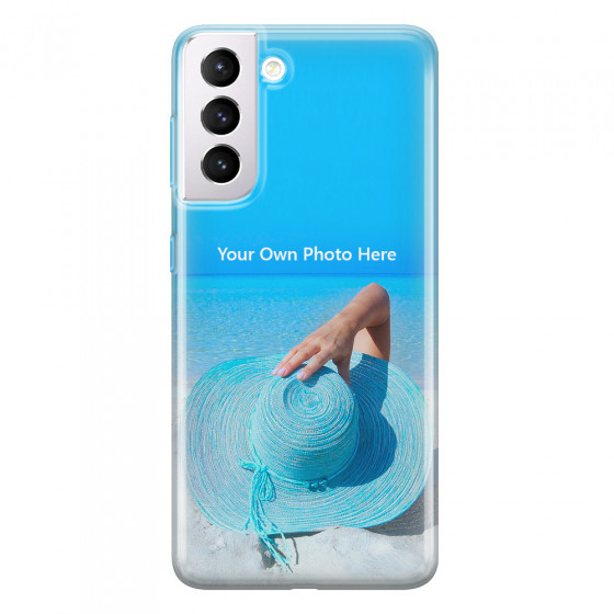 SAMSUNG - Galaxy S21 Plus - Soft Clear Case - Single Photo Case