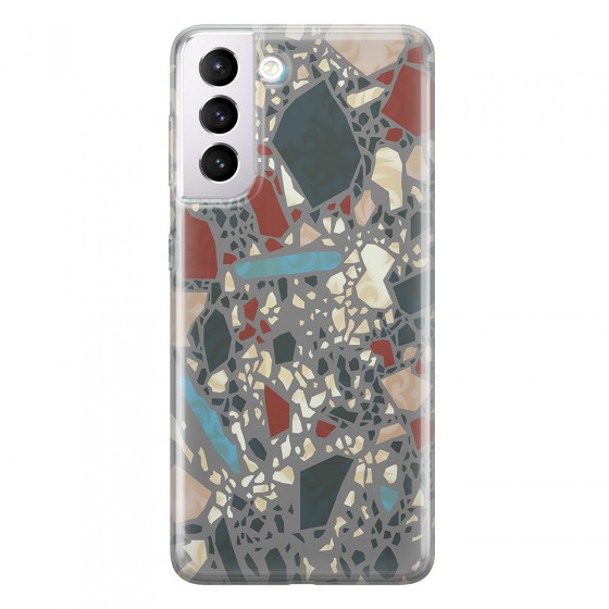 SAMSUNG - Galaxy S21 Plus - Soft Clear Case - Terrazzo Design X