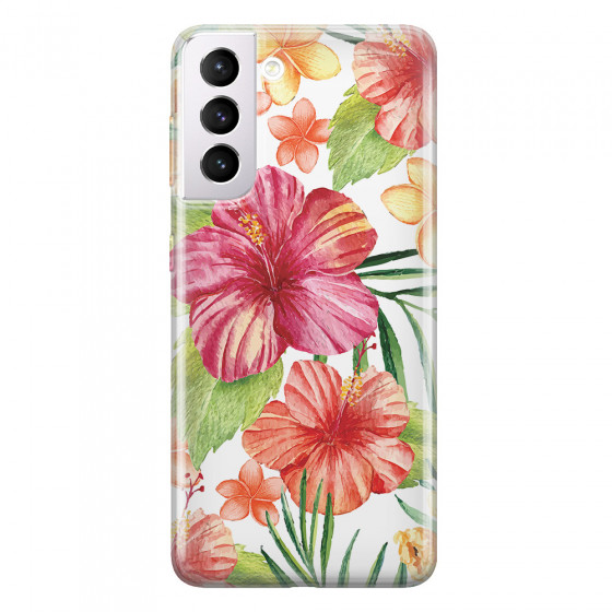 SAMSUNG - Galaxy S21 Plus - Soft Clear Case - Tropical Vibes