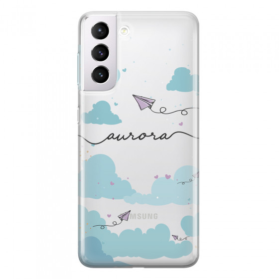 SAMSUNG - Galaxy S21 Plus - Soft Clear Case - Up in the Clouds