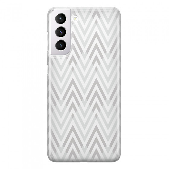 SAMSUNG - Galaxy S21 Plus - Soft Clear Case - Zig Zag Patterns
