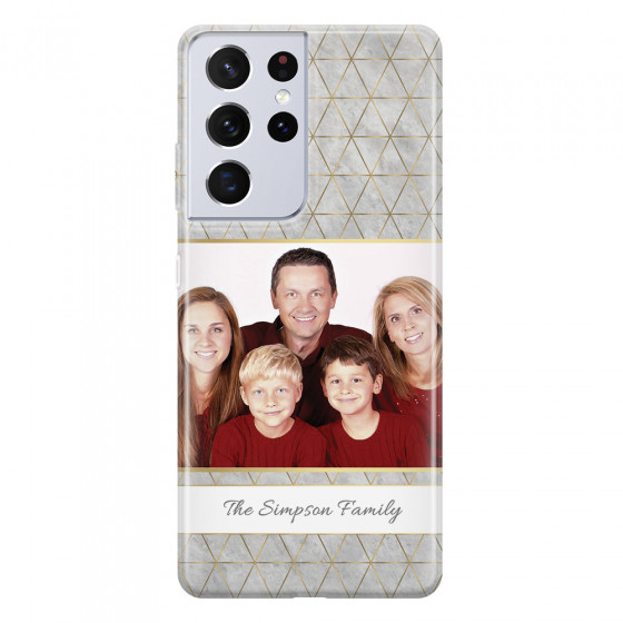 SAMSUNG - Galaxy S21 Ultra - Soft Clear Case - Happy Family