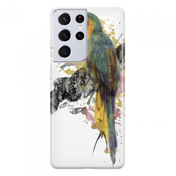 SAMSUNG - Galaxy S21 Ultra - Soft Clear Case - Parrot