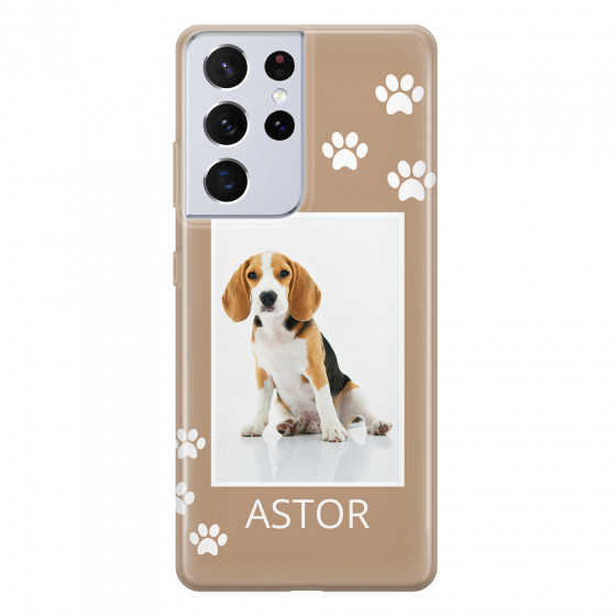 SAMSUNG - Galaxy S21 Ultra - Soft Clear Case - Puppy