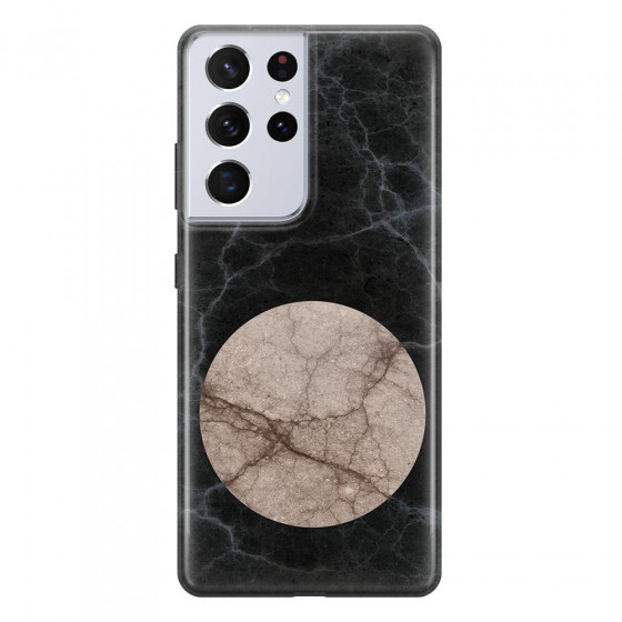 SAMSUNG - Galaxy S21 Ultra - Soft Clear Case - Pure Marble Collection VII.