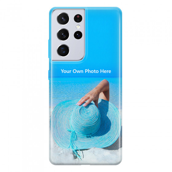 SAMSUNG - Galaxy S21 Ultra - Soft Clear Case - Single Photo Case