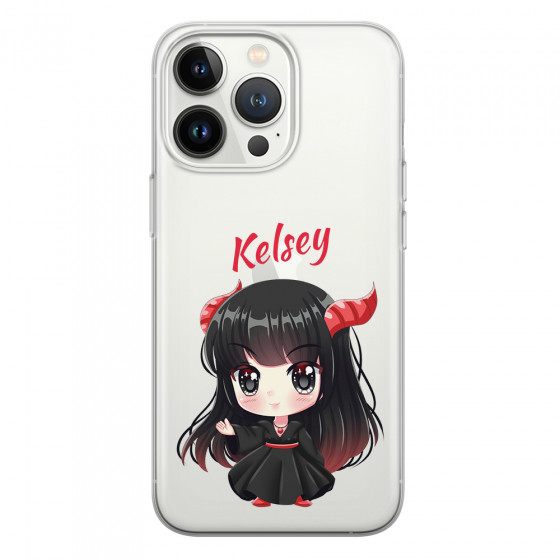 APPLE - iPhone 13 Pro Max - Soft Clear Case - Chibi Kelsey
