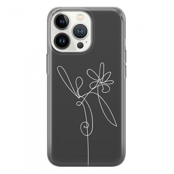 APPLE - iPhone 13 Pro Max - Soft Clear Case - Flower In The Dark