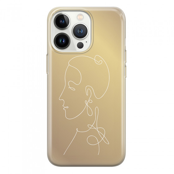 APPLE - iPhone 13 Pro Max - Soft Clear Case - Golden Lady